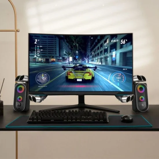 Porodo Gaming Stereo Speakers Bluetooth - Black